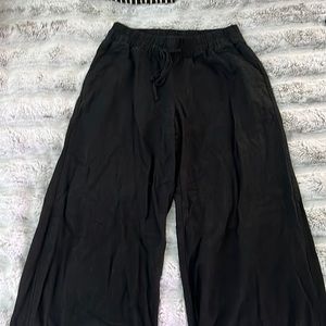 A New Day Black Linen S Wide Legged Pants